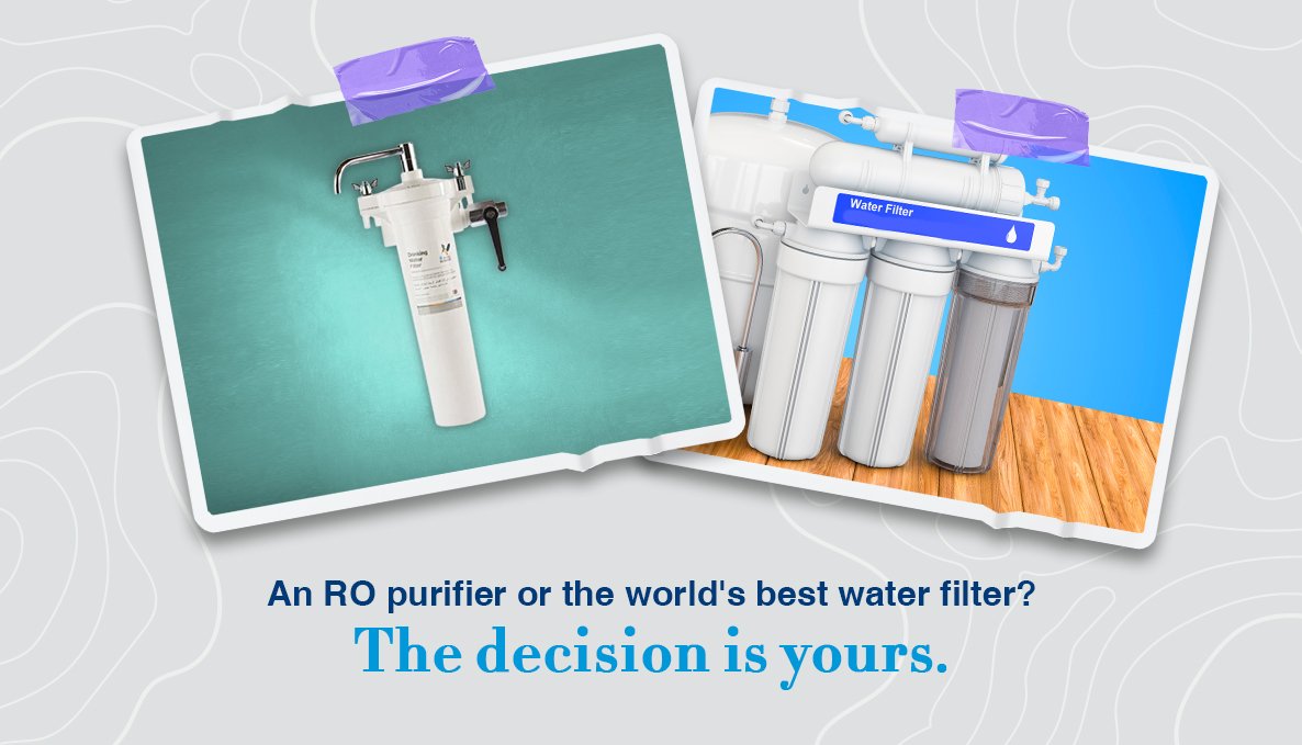 The difference between an RO water purifier and the world's best water filter Doulton. The decision is yours to make.