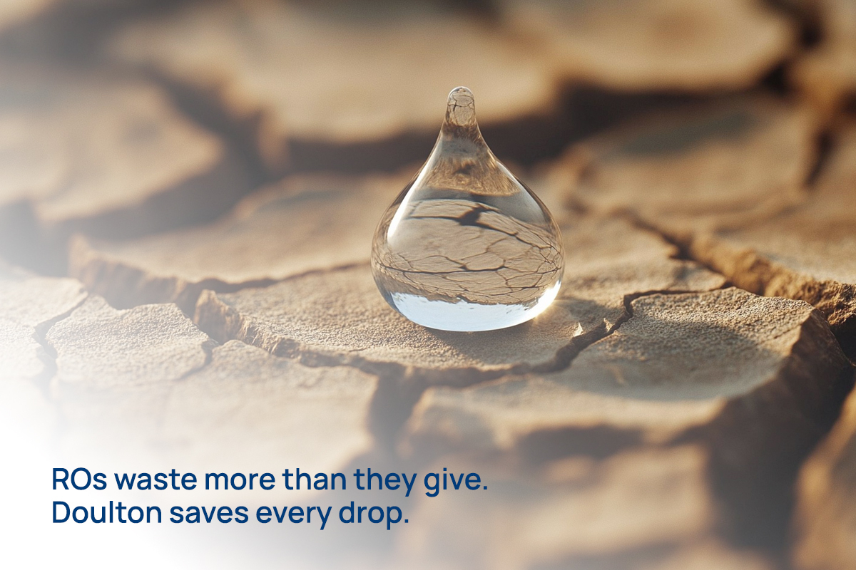 RO wates water. Water Filters save water